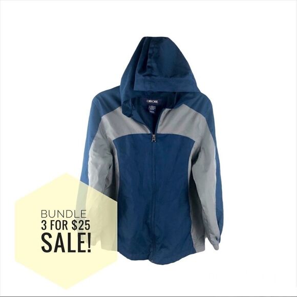 CHEROKEE HOODED WINDBREAKER ☔️RAIN JACKET M - BUNDLE 3 for $25 SALE - Picture 1 of 7